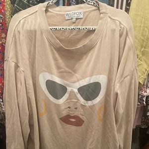 Wildfox Road-trip sweatshirt beach girl size Large